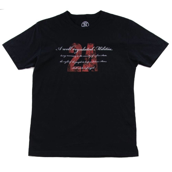 FN America 2 Amendment Black T-shirt